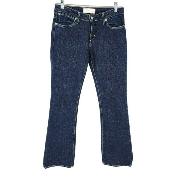 Paper Denim Cloth Jeans 28 Dark Wash Long Tall USA Made 100% Cotton Blue 38744 - Picture 10 of 10